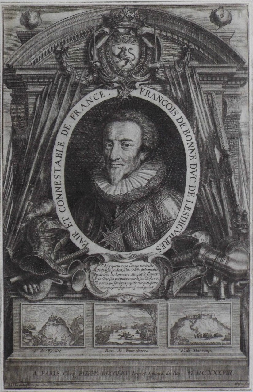 Print - Francois de Bonne Duc de Lesdiguierres Pair et Connestable de France. - 